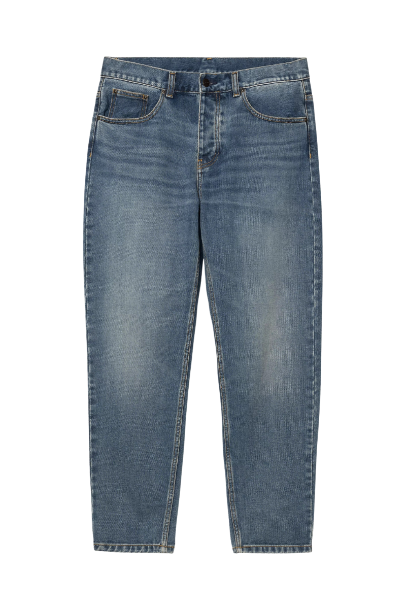 CARHARTT WIP NEWEL PANT Blue Dark Used Wash