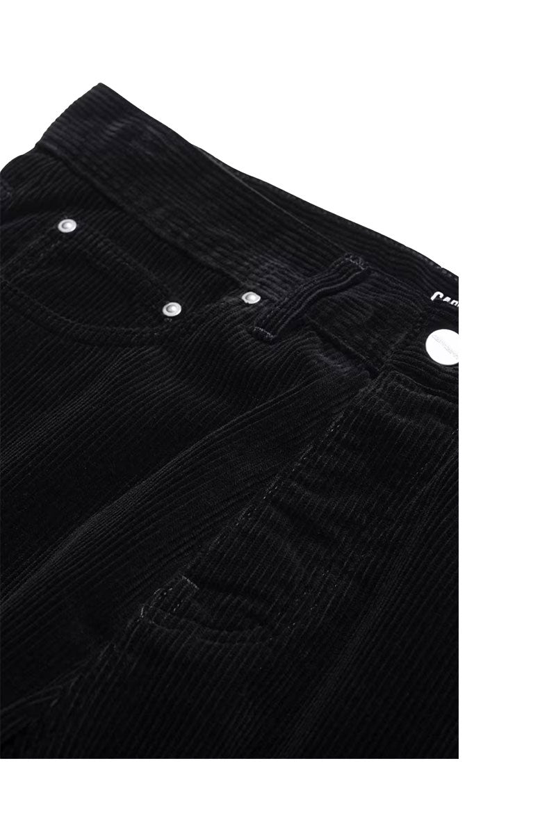 CARHARTT WIP NEWEL CORD PANT Black Rinsed