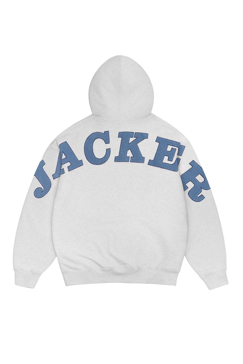 JACKER NOTORIOUS HOODIE ZIP Heather Grey