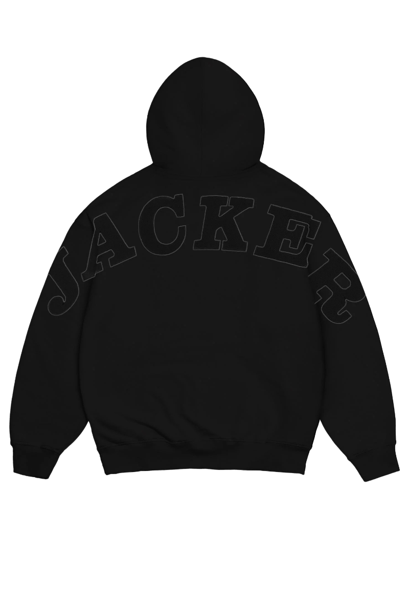 JACKER NOTORIOUS HOODIE ZIP Black