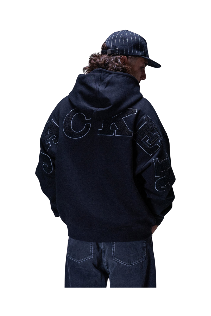 JACKER NOTORIOUS HOODIE ZIP Black