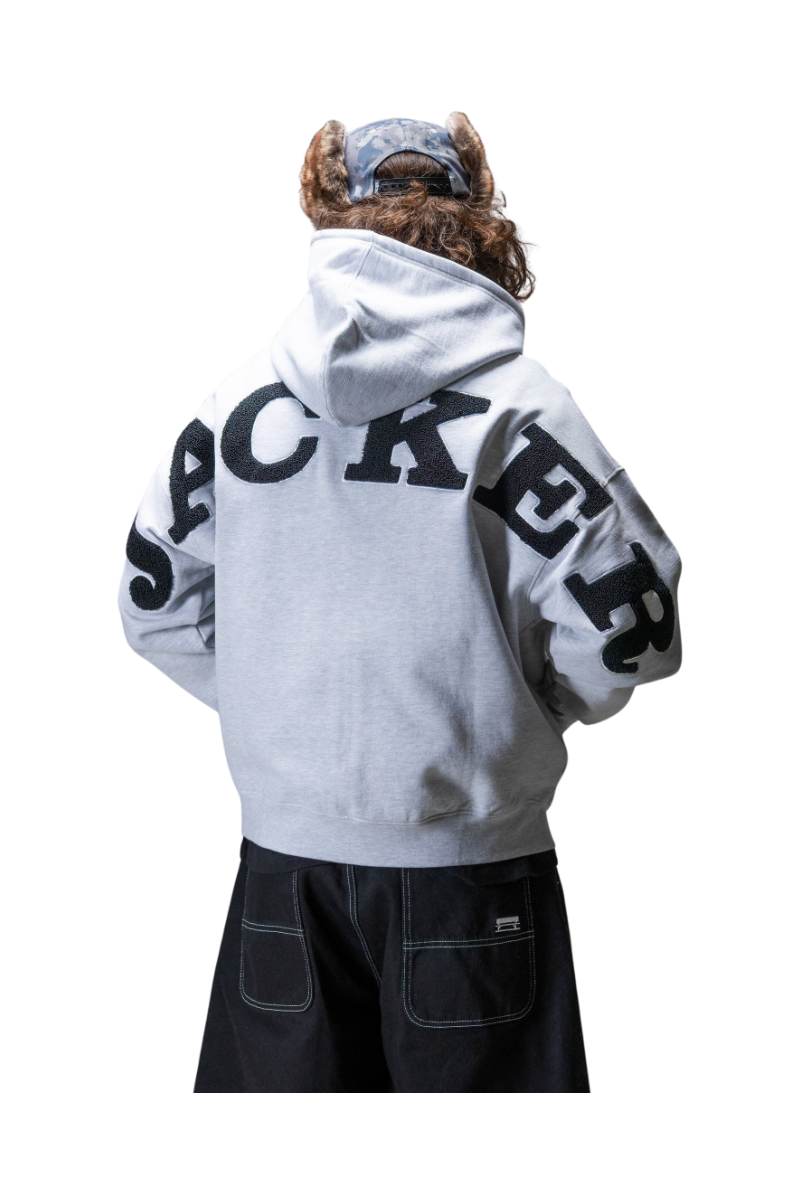 JACKER NOTORIOUS HOODIE ZIP Grey