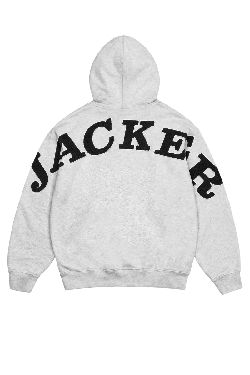 JACKER NOTORIOUS HOODIE ZIP Grey