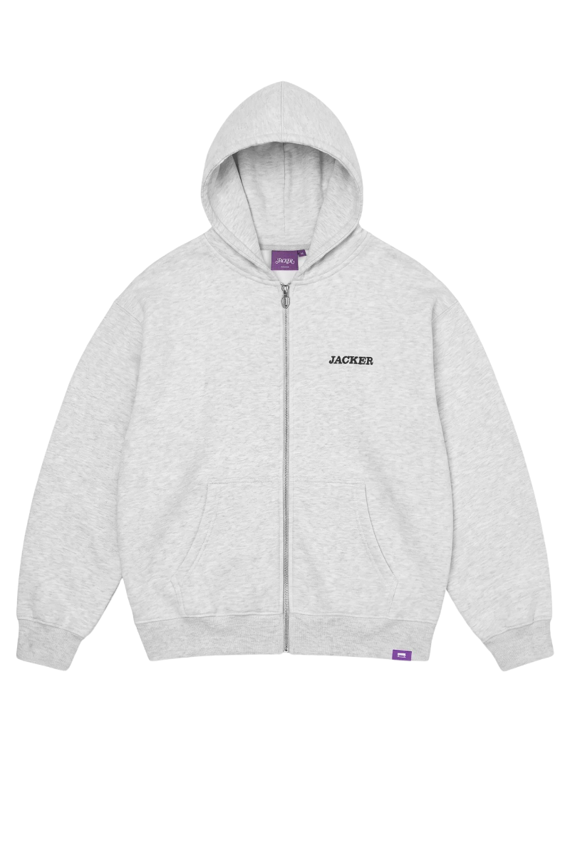 JACKER NOTORIOUS HOODIE ZIP Grey
