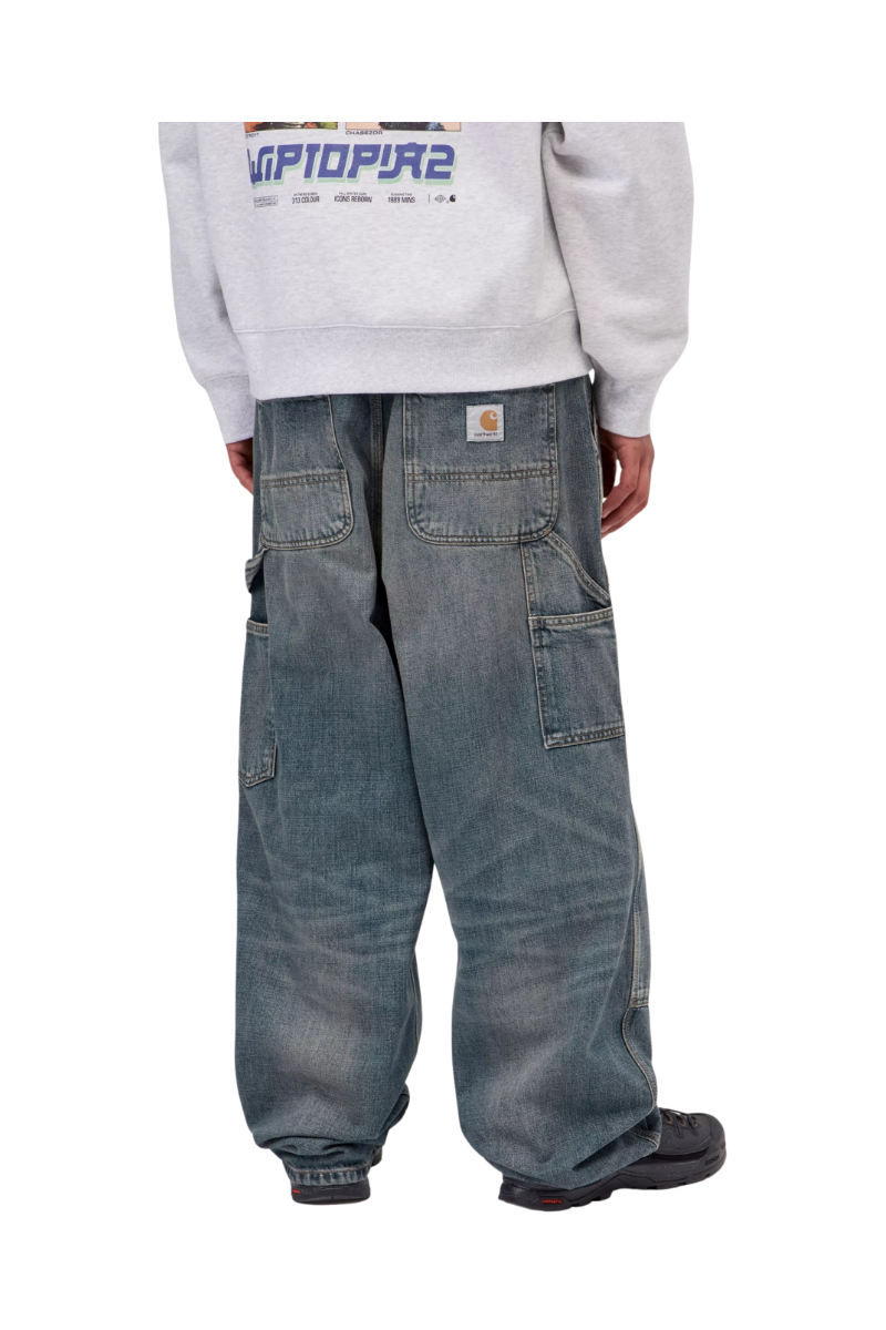 CARHARTT WIP OACKLAND PANT Blue Worn Used Wash