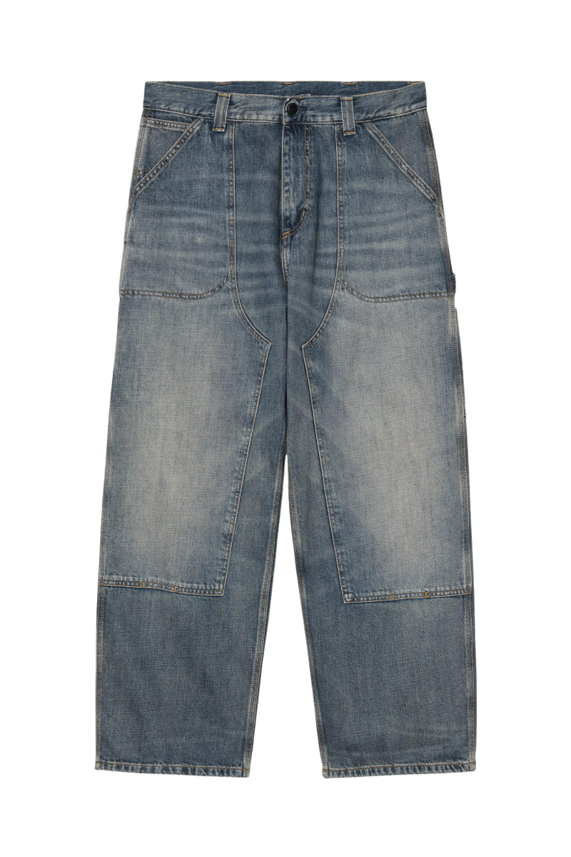 CARHARTT WIP OACKLAND PANT Blue Worn Used Wash