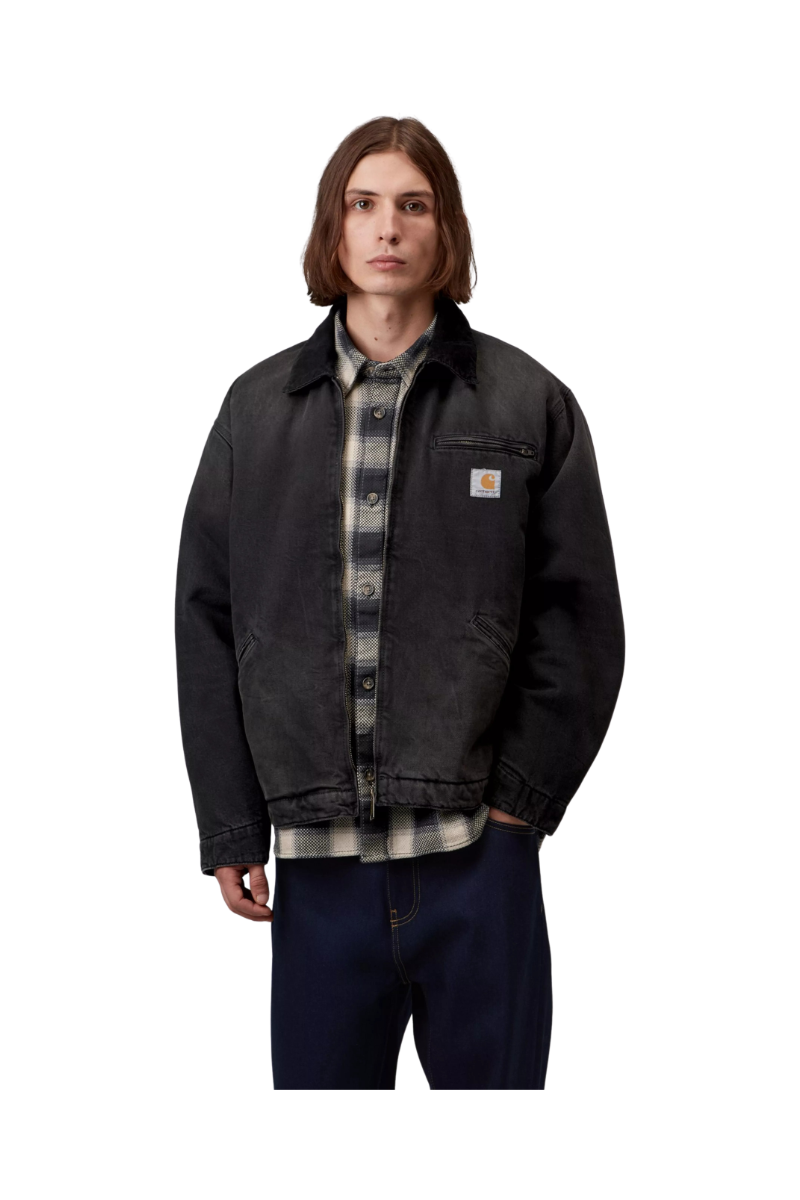 CARHARTT WIP OG DETROIT JACKET Black / Black Tobacco Used