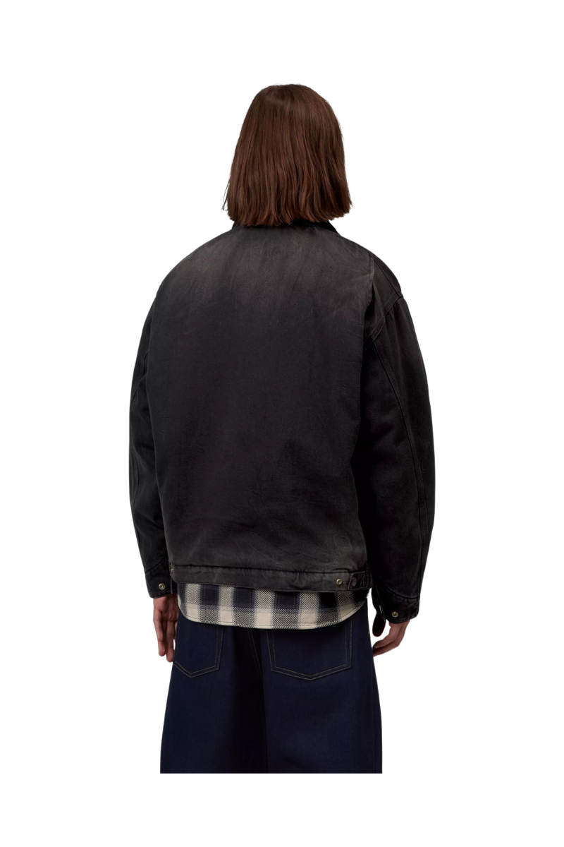 CARHARTT WIP OG DETROIT JACKET Black / Black Tobacco Used