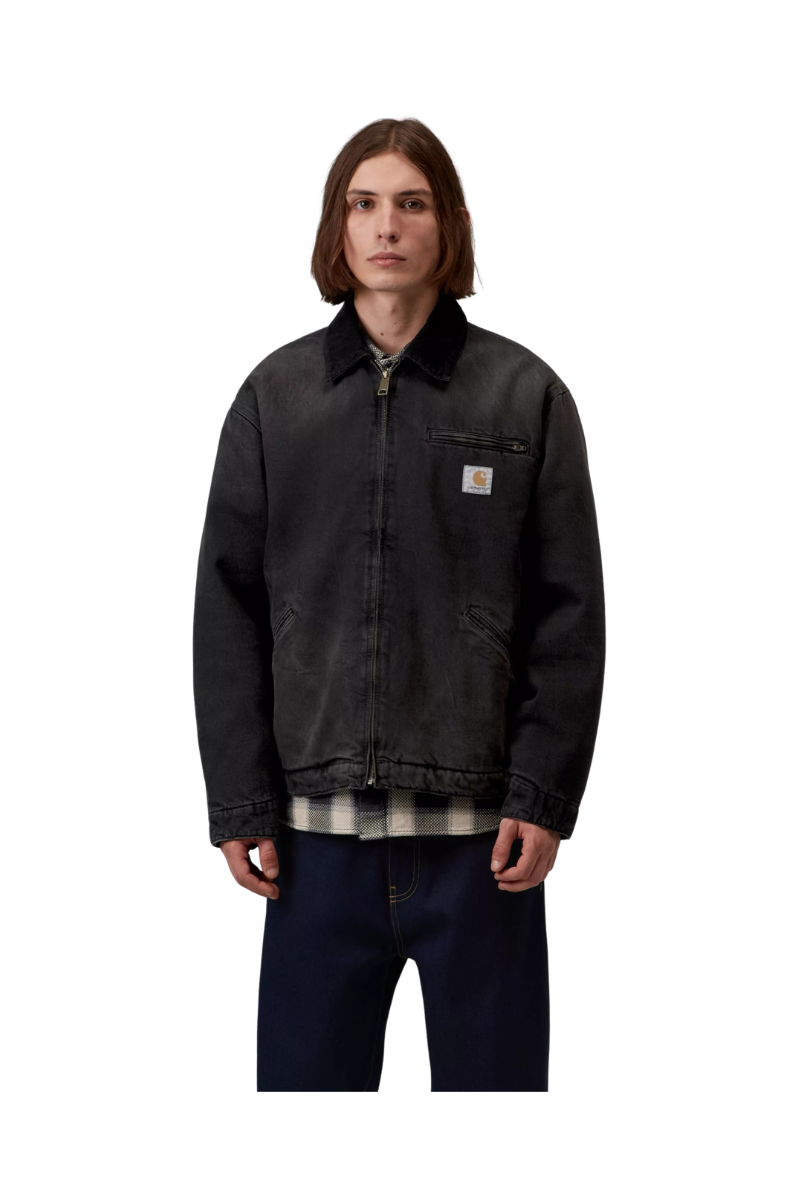 CARHARTT WIP OG DETROIT JACKET Black / Black Tobacco Used