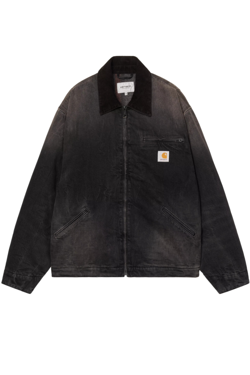 CARHARTT WIP OG DETROIT JACKET Black / Black Tobacco Used