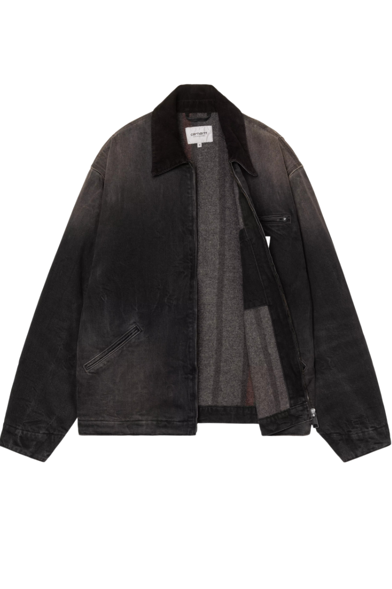 CARHARTT WIP OG DETROIT JACKET Black / Black Tobacco Used