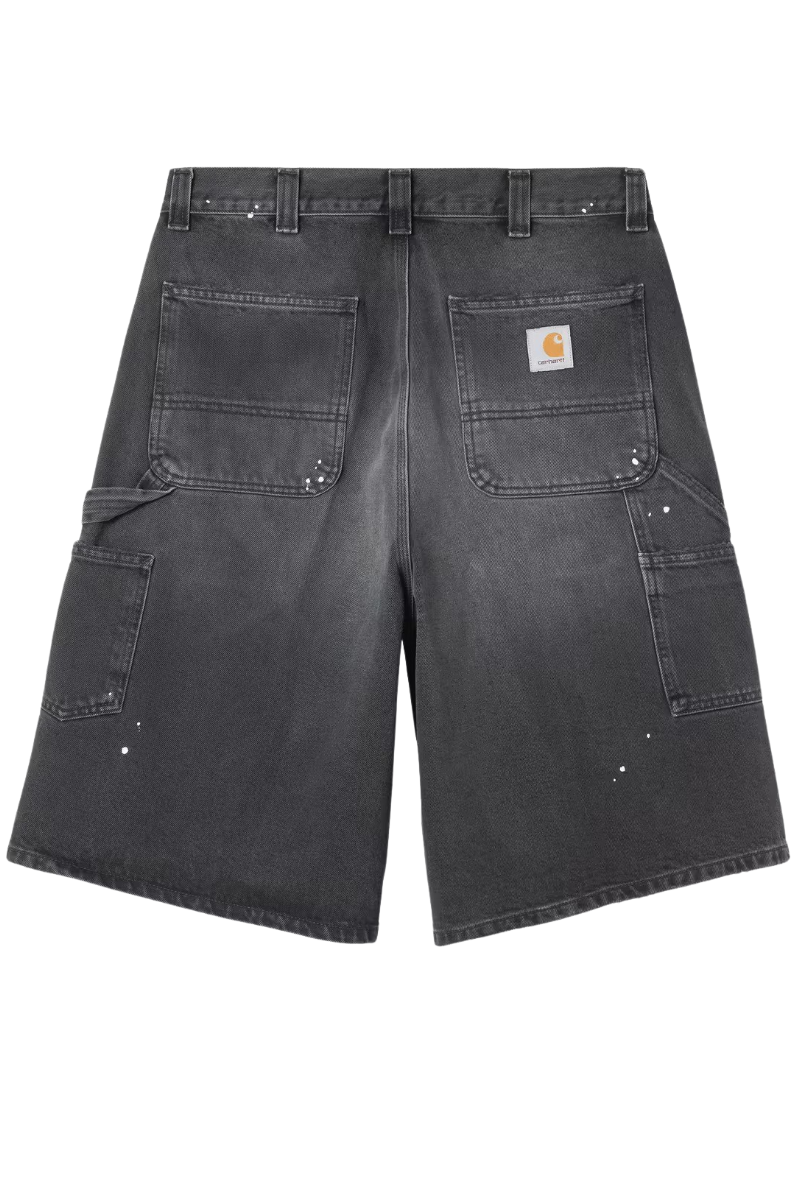 CARHARTT WIP OG SINGLE KNEE SHORT Black Destroy wash / Splatter