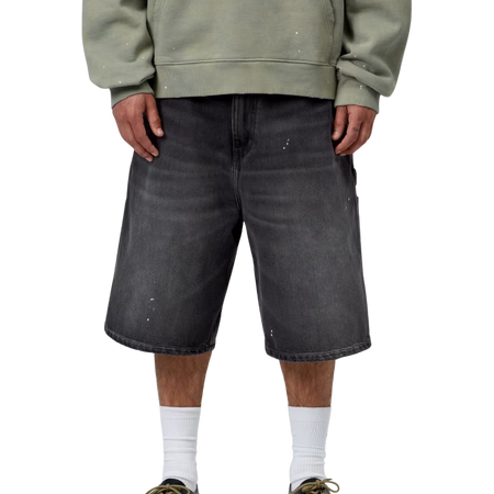 CARHARTT WIP OG SINGLE KNEE SHORT Black Destroy wash / Splatter