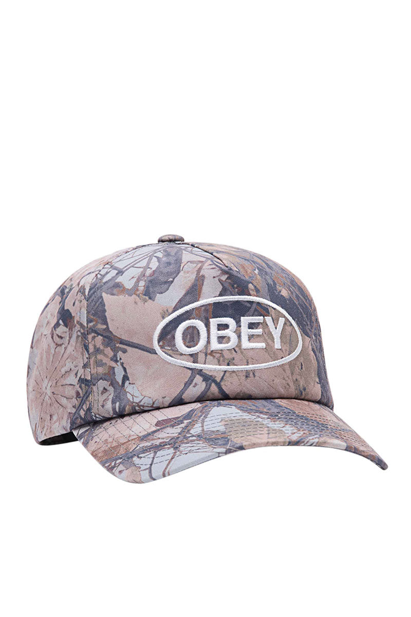 OBEY OVAL 5 PANEL CAP STRAPBACK Camo Multi