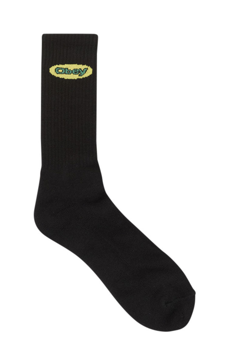 OBEY FRESH OVAL SOCKS Black