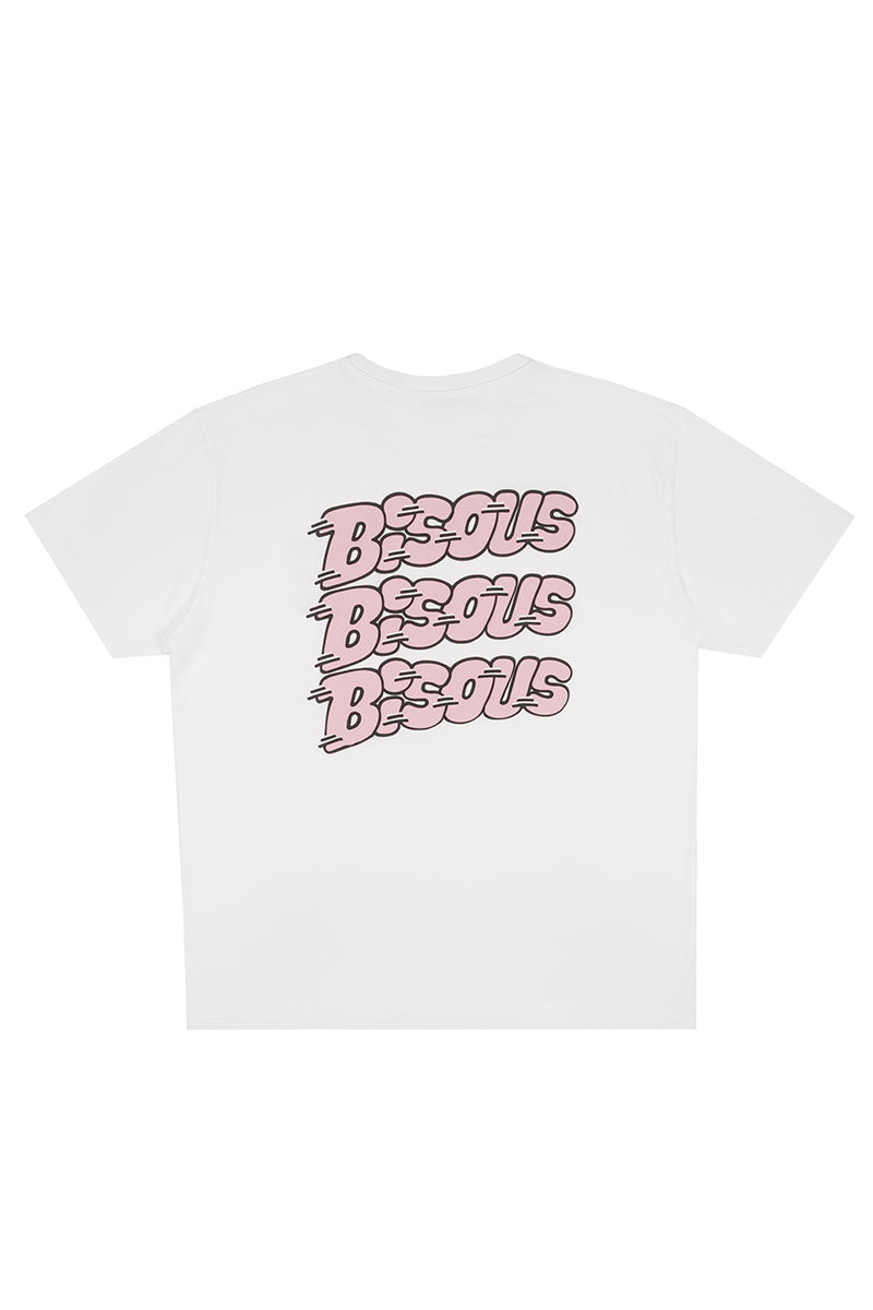 BISOUS SKATEBOARDS T-SHIRT PABLO White
