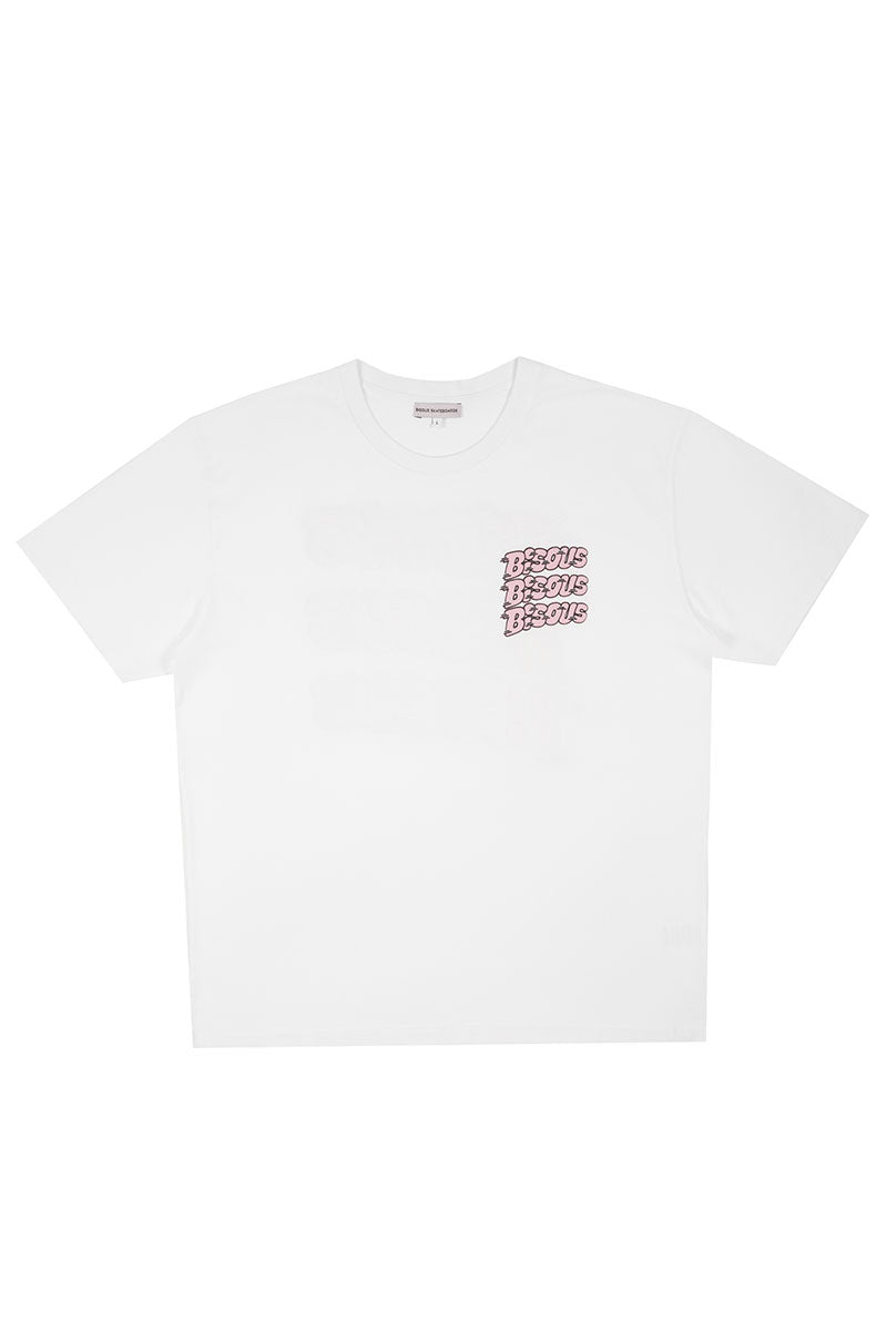 BISOUS SKATEBOARDS T-SHIRT PABLO White