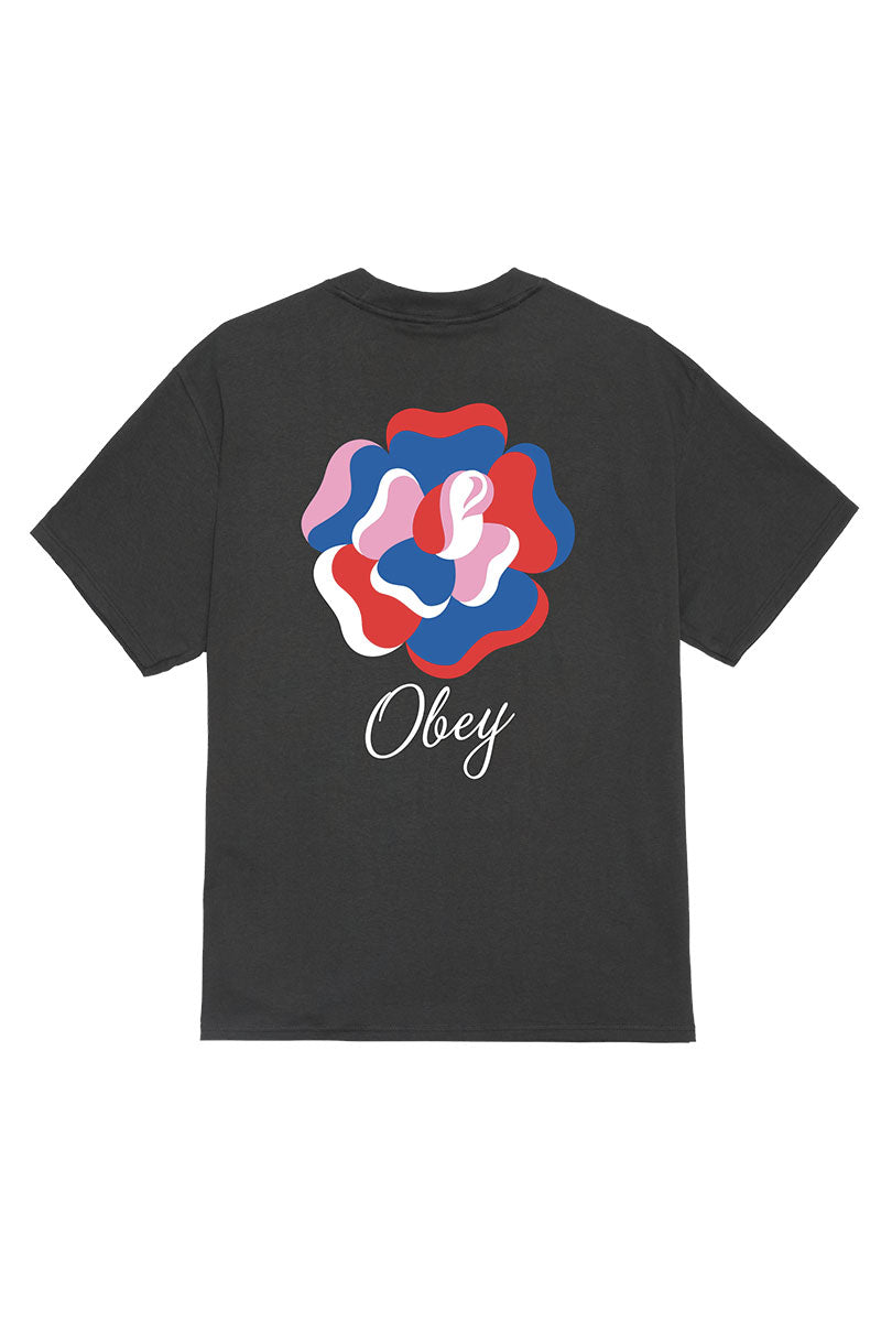 OBEY PAPER ROSE T-SHIRT Vintage Black
