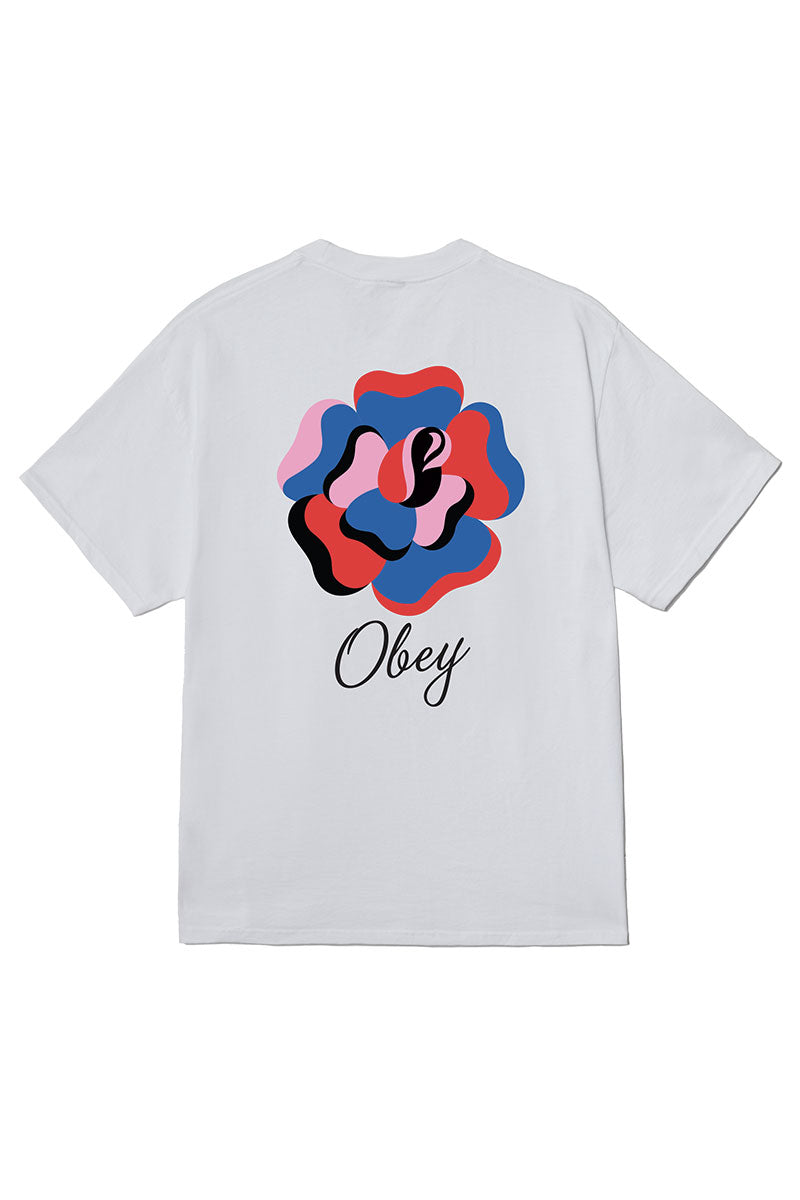 OBEY PAPER ROSE T-SHIRT White