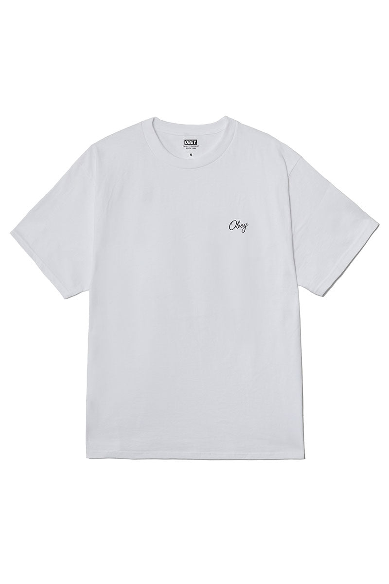 OBEY PAPER ROSE T-SHIRT White