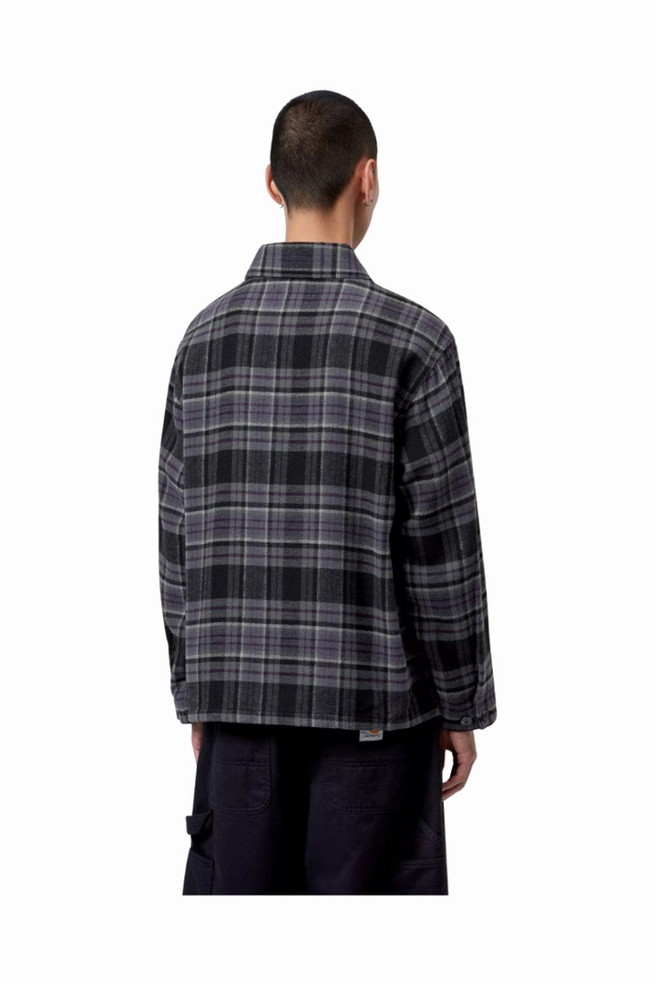 Chemise Carhartt WIP manches longues Parson Check et Shady Purple – vue 3
