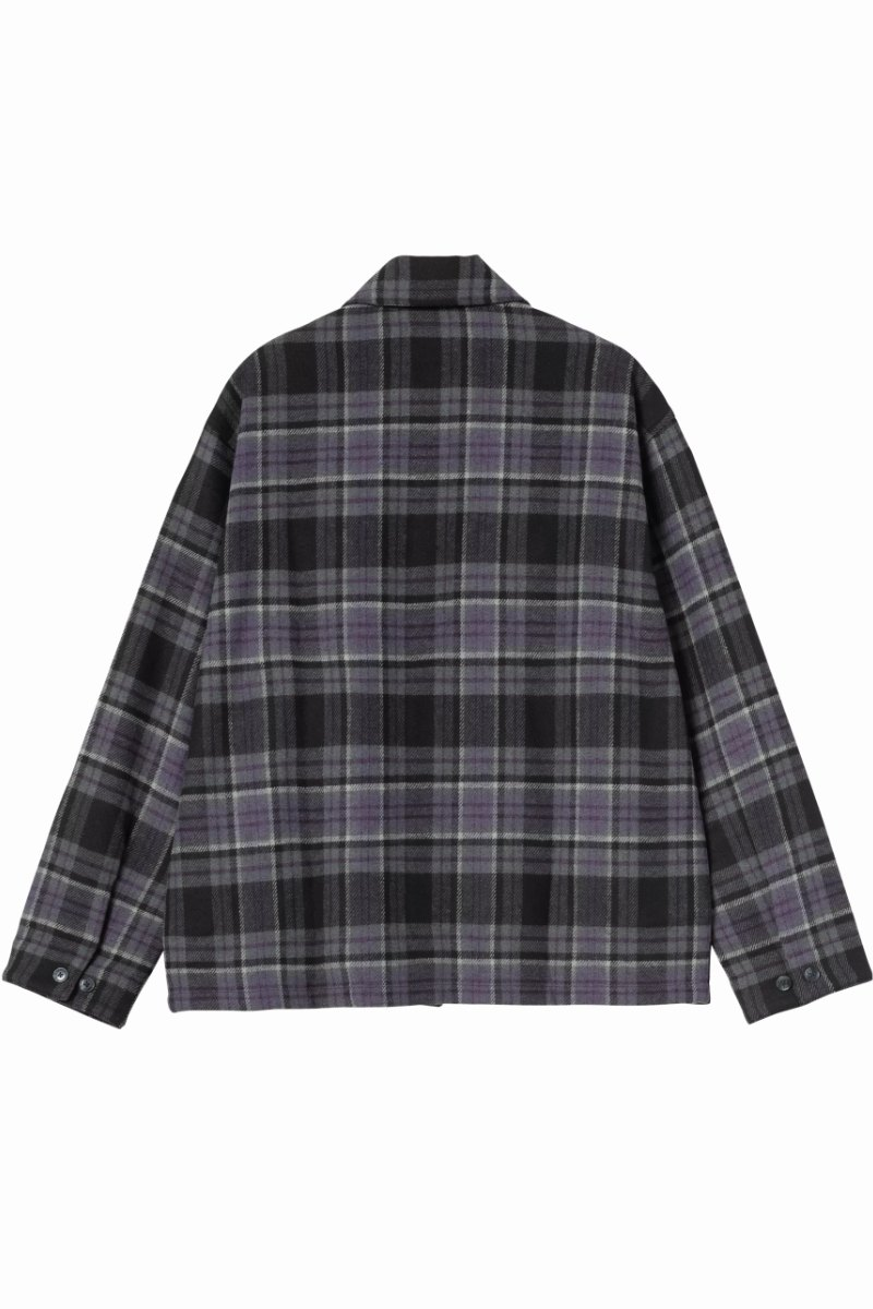 Chemise Carhartt WIP manches longues Parson Check et Shady Purple – vue 4