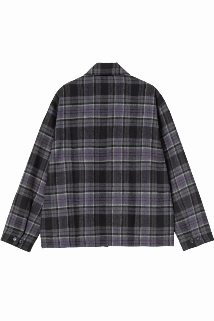 Chemise Carhartt WIP manches longues Parson Check et Shady Purple – vue 4