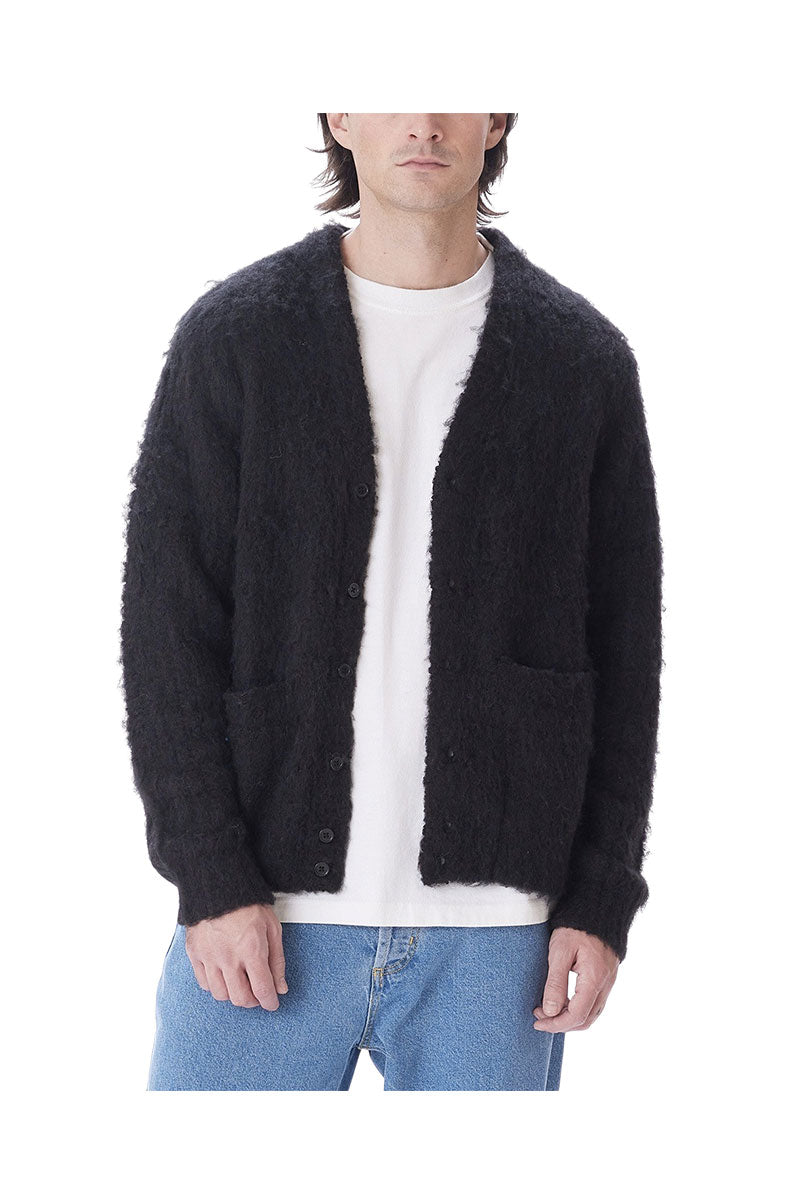 OBEY PATRON CARDIGAN Black