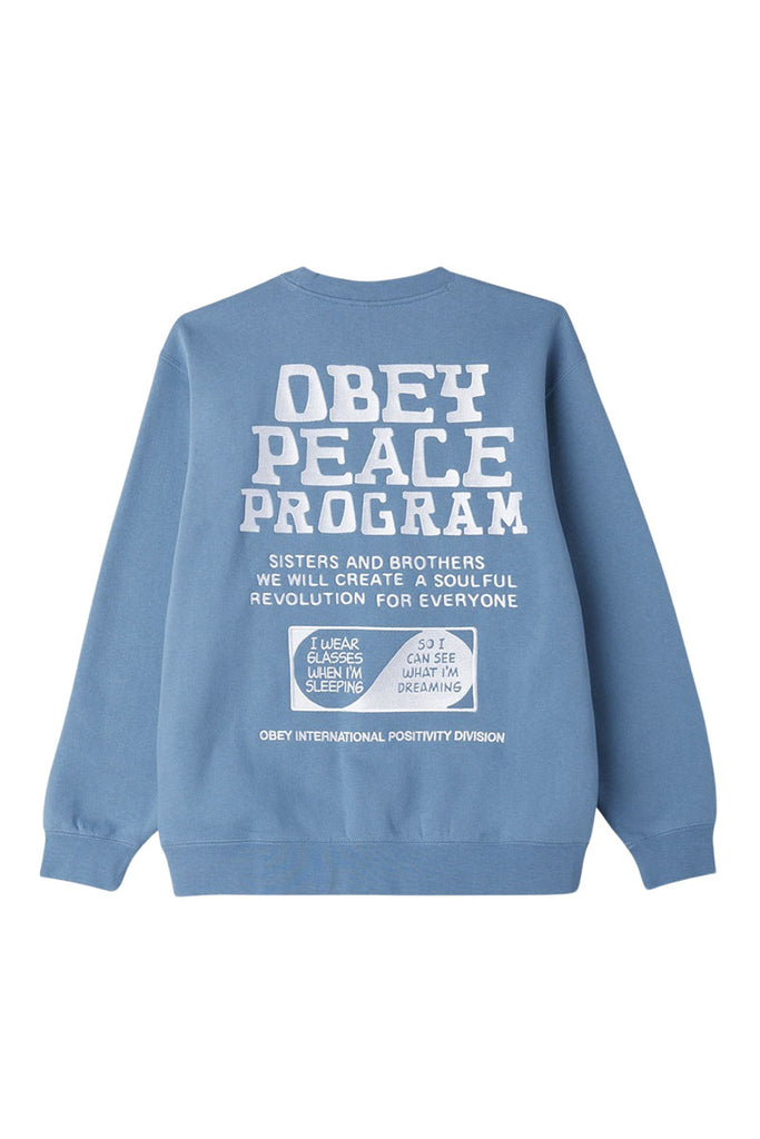 OBEY PEACE PROGRAM CREW Coronet Blue