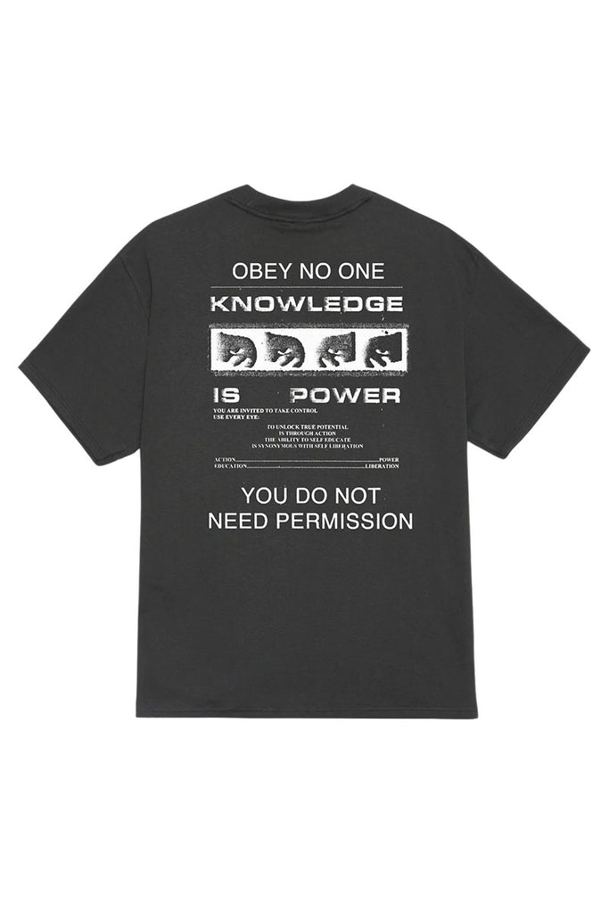 OBEY PERMISSION T-SHIRT Vintage Black