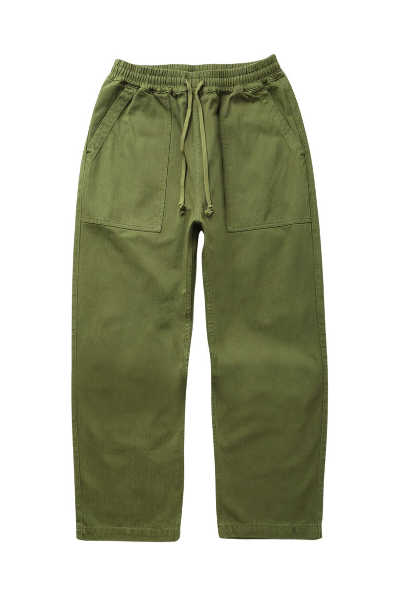 SERVICE WORKS HERRINGBONE CHEF PANT Pesto