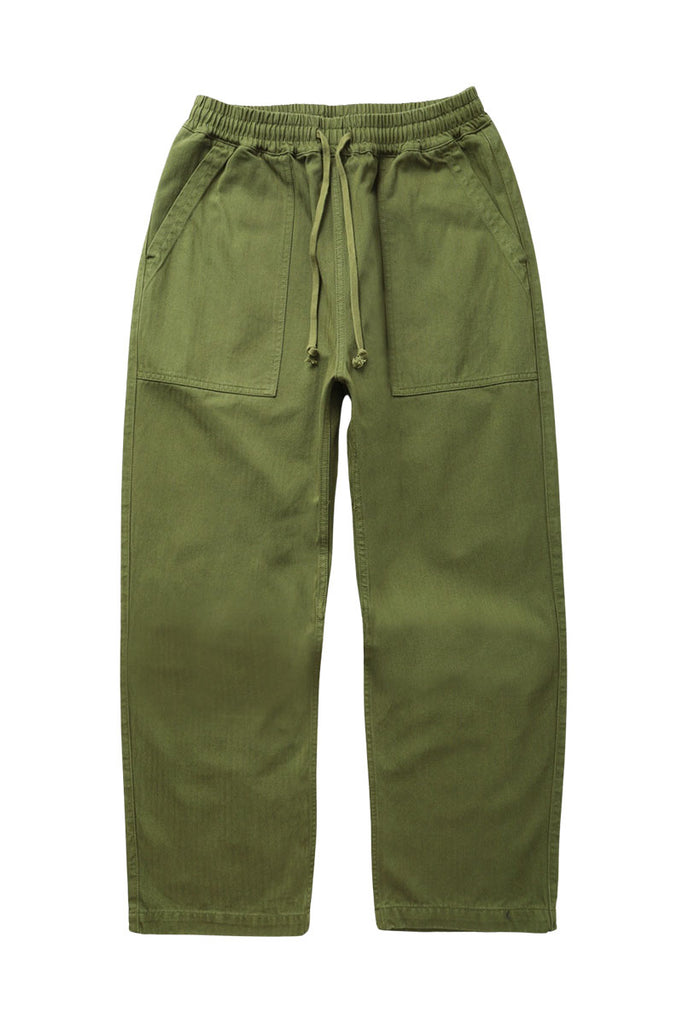 SERVICE WORKS HERRINGBONE CHEF PANT Pesto