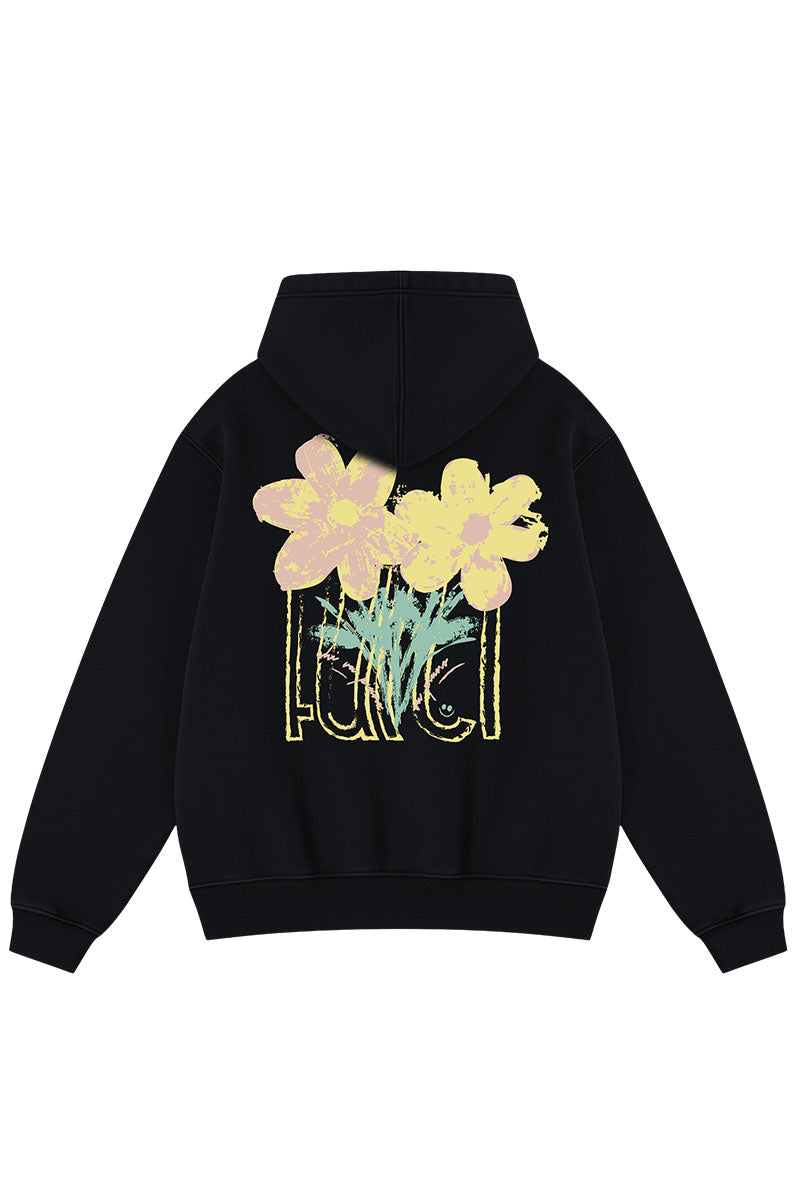 FARCI PIANO ZIP HOODIE Black