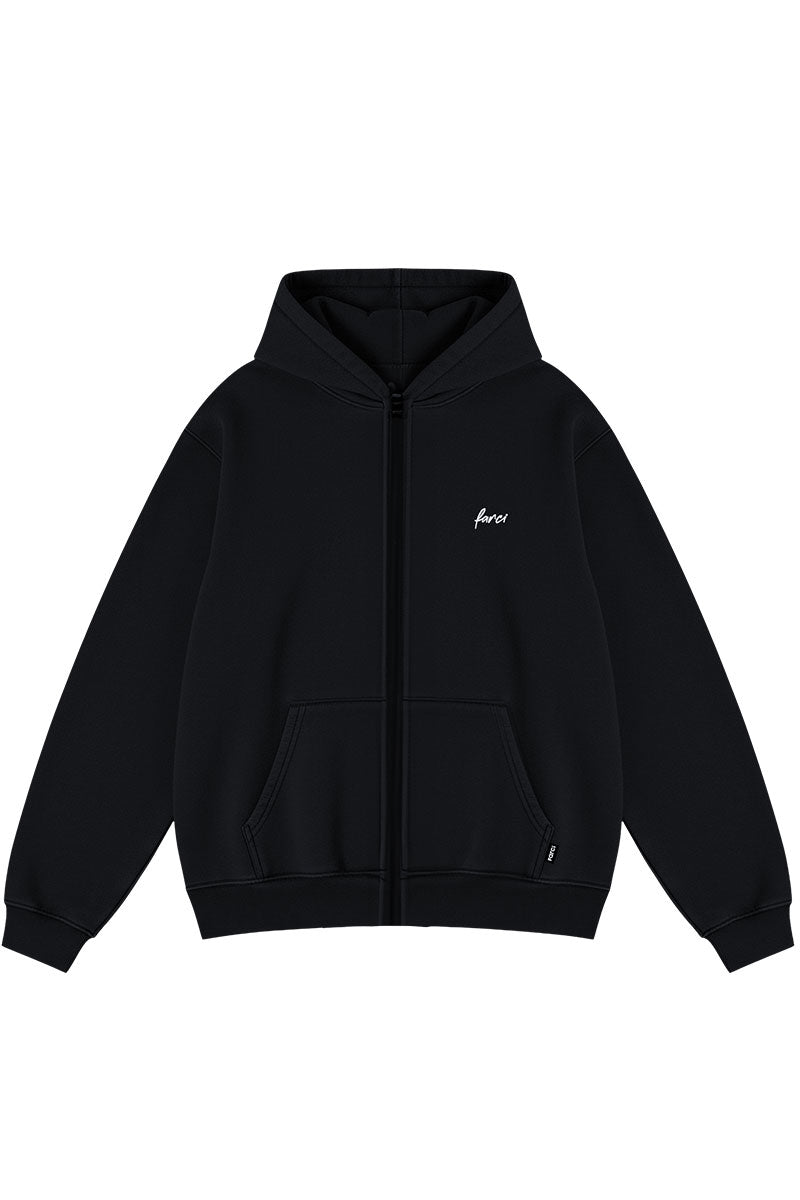 FARCI PIANO ZIP HOODIE Black