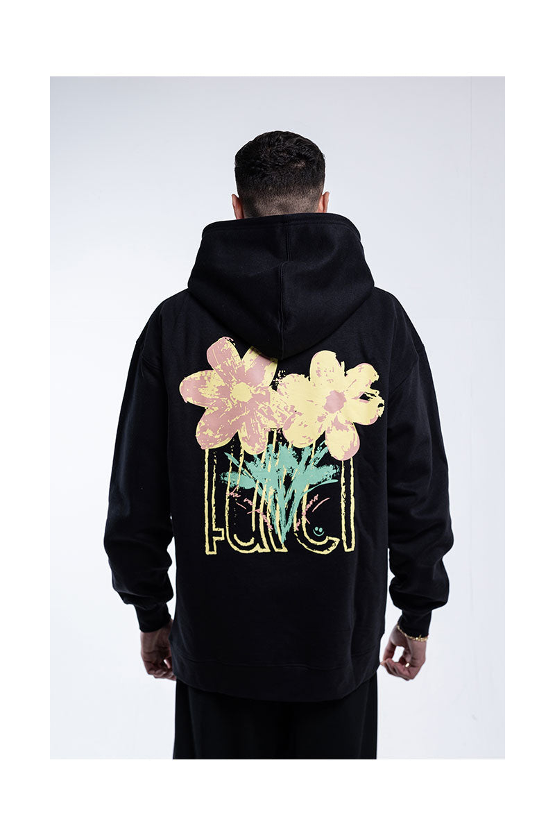 FARCI PIANO ZIP HOODIE Black