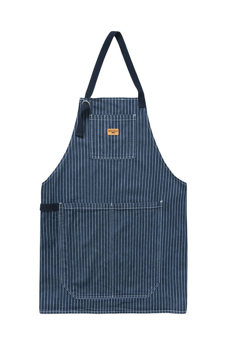 SERVICE WORKS PINSTRIPE DENIM APRON Indigo