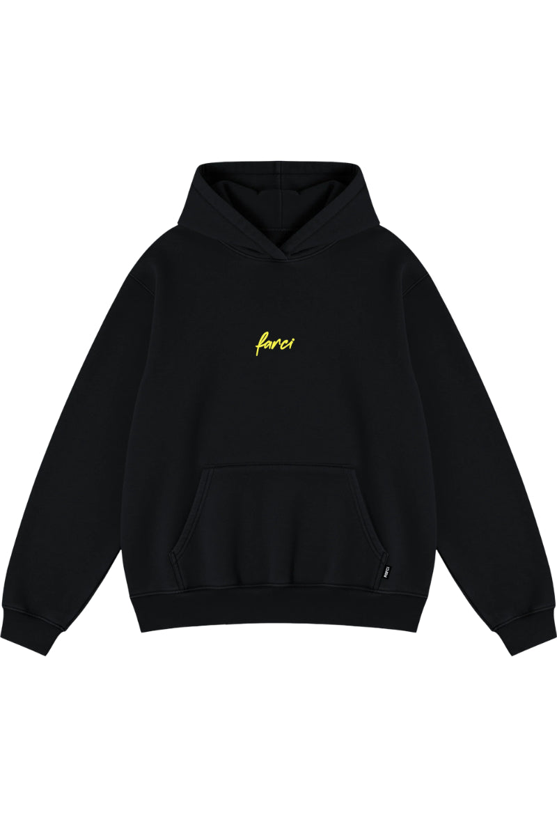 Sweat à capuche Farci Pipe 2 noir – vue 2