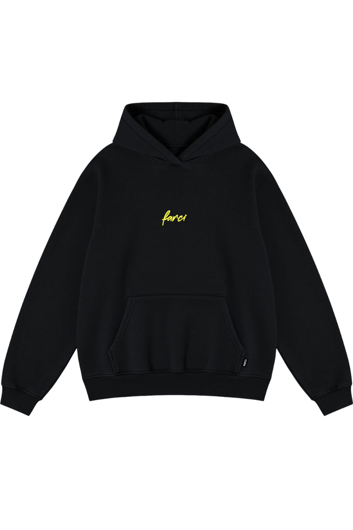 Sweat à capuche Farci Pipe 2 noir – vue 2