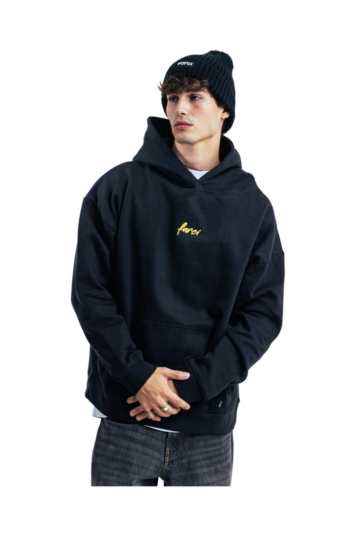 Sweat à capuche Farci Pipe 2 noir – vue 3