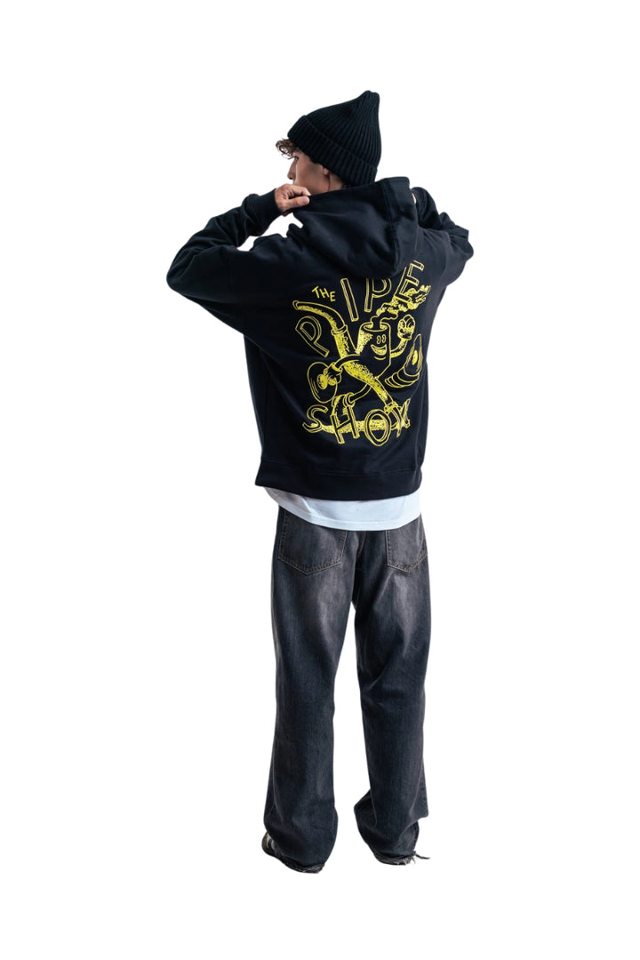 Sweat à capuche Farci Pipe 2 noir – vue 4