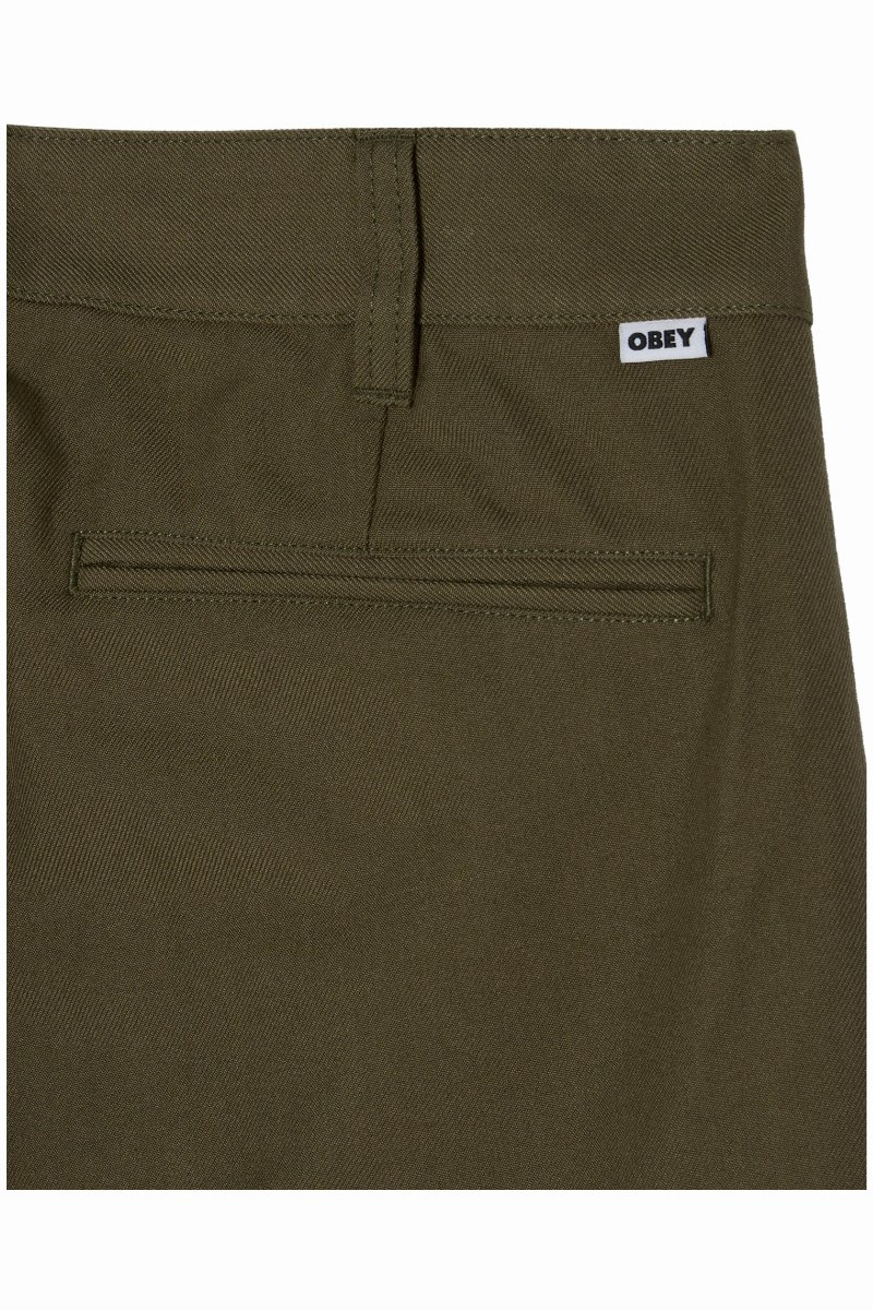 Obey Dean Pleated Pant Stone Gray – view 3