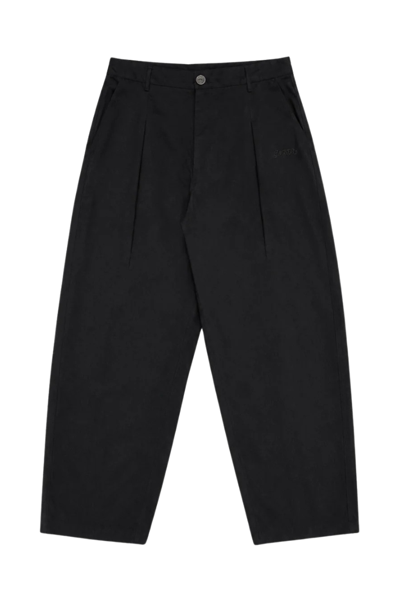 JACKER PLEATED BAGGY PANT Black