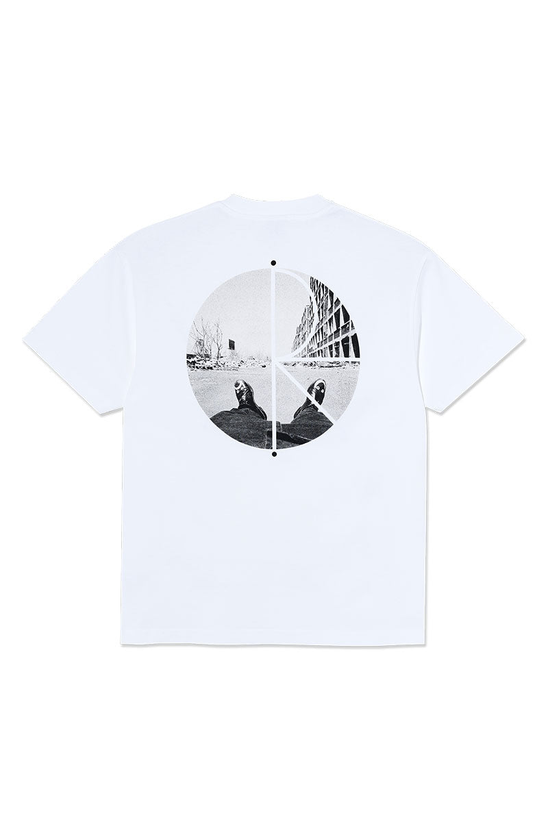 POLAR FILL LOGO T-SHIRT White Happy Sad