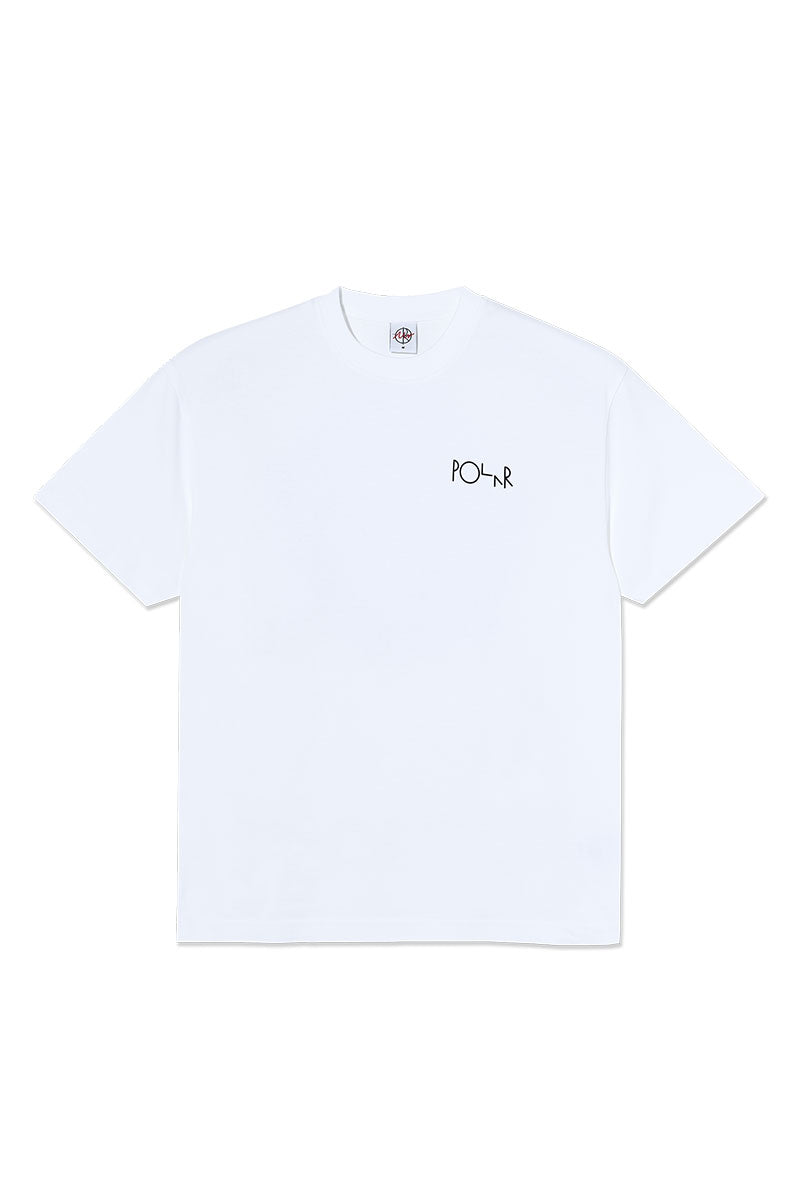 POLAR FILL LOGO T-SHIRT White Happy Sad