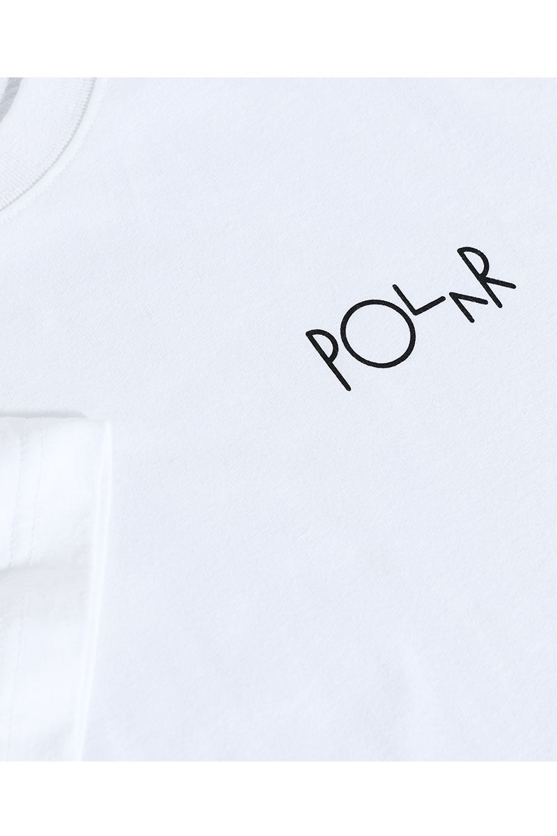 POLAR FILL LOGO T-SHIRT White Happy Sad