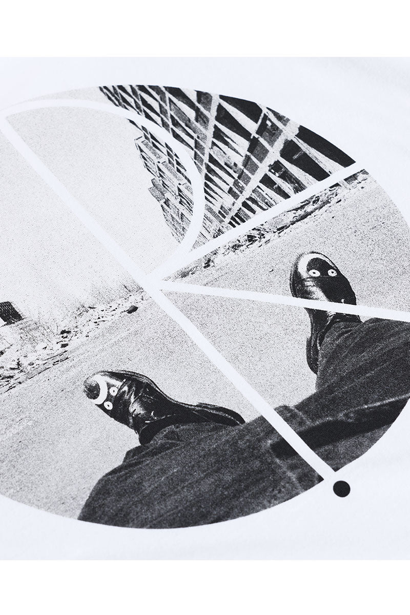 POLAR FILL LOGO T-SHIRT White Happy Sad