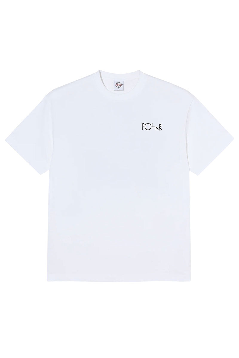 POLAR FILL LOGO T-SHIRT / MÄRTAS ROSES White 