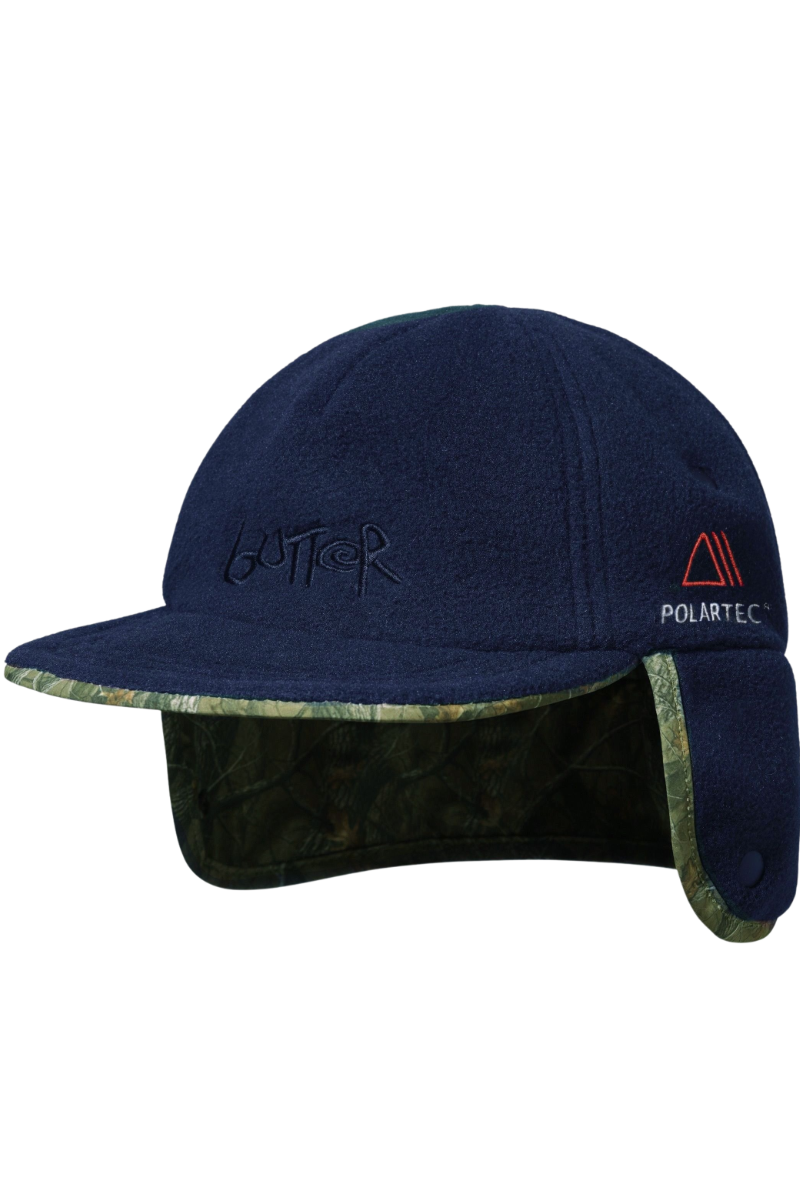 BUTTER POLARTEC REVERSIBLE TRAPPER CAP Forest Camo / Navy