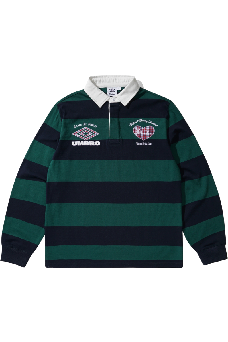 BUTTER VICTORY RUGBY POLO Navy / Forest