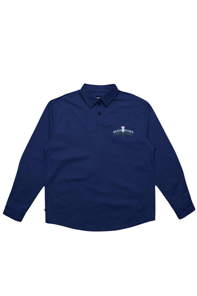 PASSPORT SHIRT LS THISTLE EMBROIDERY Aged Navy